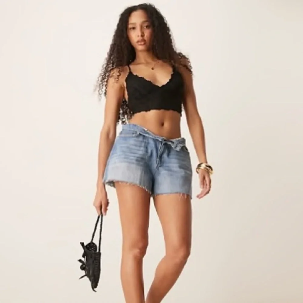 We Are Hah x Free People Smarty Classic Black Lace Bralette NEW Size XS